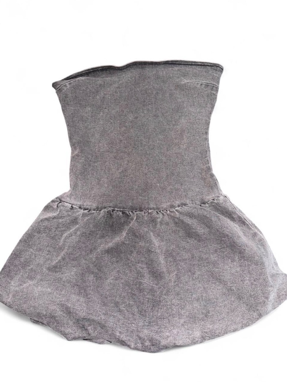 Y2K Justify Gray Strapless Mini Dress